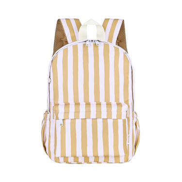 Mustard Stripe Mini Daycare/Toddler Backpack-Kinnder