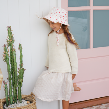 Petite Amour Cotton Bucket Hat-Kinnder