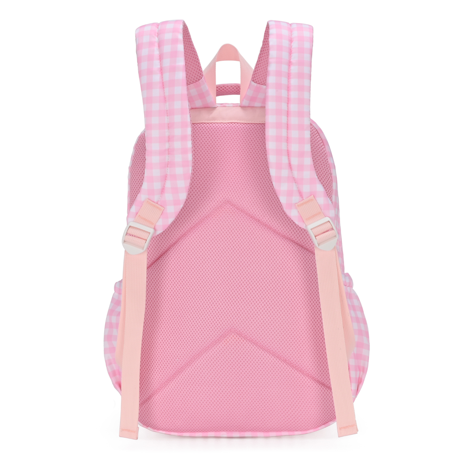 Pink Gingham Campus School Backpack 2.0-Kinnder