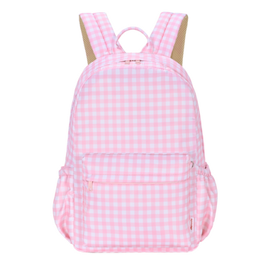 Pink Gingham Junior Kindy/School Backpack-Kinnder