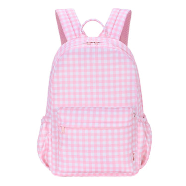 Pink Gingham Junior Kindy/School Backpack-Kinnder
