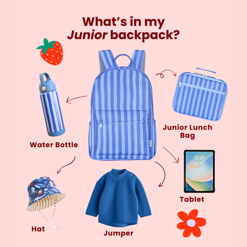 Junior (3–8 yrs) what fits inside
